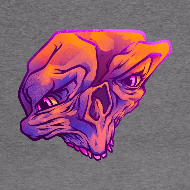 Purple Skull by Graffitidesigner